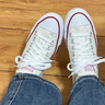匡威（Converse）官方 All Star男女星星低幫小白鞋休閑板鞋A15504C A15504C 37 曬單實(shí)拍圖