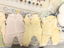 巴拉巴拉童裝新生兒連體衣寶寶衣服嬰兒哈衣爬服夾棉時尚男童女童嬰童衣服 夢幻粉60344 80cm 曬單實拍圖