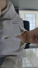 尚都比拉夏季通勤襯衫女光澤感休閑襯衣堆堆袖設計感V領(lǐng)上衣 玉杏 L 曬單實(shí)拍圖