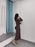 ZHR流蘇單鞋女平底深口樂(lè )福鞋女通勤套腳牛皮絨面女鞋 EH211 卡其37 曬單實(shí)拍圖