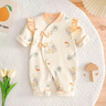 G.DUCKKIDS小黃鴨新生嬰兒春秋連體衣純棉長(cháng)袖衣服小兔哈衣外出服秋季爬服 蘑菇小兔 90cm 曬單實(shí)拍圖