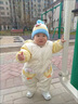 G.duck小黃鴨童裝嬰兒衣服冬季新生連體衣加厚白鴨絨0-6月男寶寶羽絨服 黃色 66 尺碼3-6個(gè)月(建議寶寶10-13斤) 曬單實(shí)拍圖
