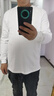 恒源祥長(cháng)袖t恤男圓領(lǐng)新疆阿克蘇長(cháng)絨純棉白色體恤內衣男士打底衫 83018白色 L 175建議140-160斤 曬單實(shí)拍圖
