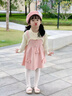 G.DUCKKIDS女童毛衣連衣裙2025新款寶寶蝴蝶結(jié)假兩件針織公主裙秋冬女寶韓版 粉色蝴蝶結(jié)裙子 90 cm 曬單實拍圖