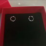 中國黃金（CHINA GOLD）麻花莫比烏斯足銀耳扣女款輕奢小眾耳圈養(yǎng)耳洞耳釘教師節(jié)生日禮物 【今/次日達】麻花莫比烏斯耳扣 曬單實拍圖