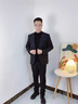 AEMAPE/美國蘋(píng)果 高檔毛呢西服男士秋冬季新款休閑百搭外套長(cháng)袖小西裝男 1號色 XL 【建議130-145斤】 曬單實(shí)拍圖