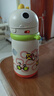 bc babycare兒童保溫杯大寶寶學(xué)飲吸管水杯水壺霸王龍保溫杯上學(xué)450ml 恐龍背帶款-光電青 450ml 曬單實(shí)拍圖