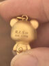 周大生黃金吊墜女足金硬金心動(dòng)小熊掛墜生日禮物送女友 1.15g 曬單實(shí)拍圖