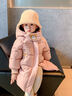 G.DUCKKIDS女童棉服冬裝外套2025新款兒童洋氣冬季加厚秋冬女寶寶中長(cháng)款棉衣 粉色 130cm 曬單實(shí)拍圖