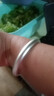 中國黃金（CHINA GOLD）古法心經(jīng)傳承銀手鐲99足銀素圈純銀鐲子閉口生日情人節禮物送老婆 【圈口60】約32±1g 曬單實(shí)拍圖
