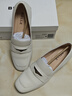 百麗通勤海鷗樂(lè )福鞋女2025新款真皮方頭氣質(zhì)單鞋B2593AQ5 米白 38 曬單實(shí)拍圖