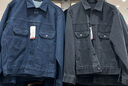 優(yōu)衣庫男裝女裝牛仔茄克/水洗產(chǎn)品外套夾克休閑481345 68 深藍色 XL 曬單實(shí)拍圖