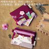 書(shū)果兒（SHU GUO ER）韓國可愛(ài)卡通貓咪迷你布藝短款零錢(qián)包女式拉鏈裝硬幣的包小號錢(qián)包 大單貓紫色四層 曬單實(shí)拍圖