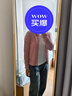 森馬（Semir）森柔|牛仔褲女冬季寬松半松緊腰抓毛長(cháng)褲遮胯錐形褲103724124007 曬單實(shí)拍圖