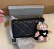 CHARLES&KEITH質(zhì)感菱格鏈條小方錢(qián)包女包包女包生日禮物CK6-10680924 Black黑色 XS 曬單實(shí)拍圖