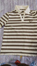 百圖betu女裝2025春夏新款T恤條紋立體愛(ài)心珠子刺繡短袖女2502T17 咖條紋 M 曬單實(shí)拍圖