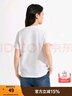 熱風(fēng)（Hotwind）短袖T恤2025年夏季新款女士圓領(lǐng)百搭正肩內搭上衣 04白色 L 曬單實(shí)拍圖