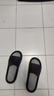 回力拖鞋男士厚底防滑浴室一字拖休閑外穿耐磨涼鞋SDJ-3A77 黑灰44-45 曬單實(shí)拍圖