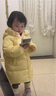 笛莎（DEESHA）童裝女童和暖系列三防中長版防寒兒童羽絨服2025冬季新款女寶外套 杏仁黃 100 曬單實拍圖