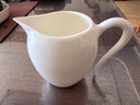 尚言坊羊脂玉瓷茶漏茶濾茶隔白瓷泡茶公道杯一體過(guò)濾茶具配件茶葉過(guò)濾網(wǎng) 2【側把防燙】過(guò)濾組+巖香公杯 曬單實(shí)拍圖