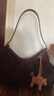 CHARLES&KEITH25秋新品仿麂皮雙側口袋單肩腋下包CK2-20782668-1 Espresso Brown咖啡棕 M 曬單實(shí)拍圖