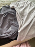 駱駝（CAMEL）速干短袖健身服女假兩件長褲子運動套裝 Y25BA4L0027 冰蘭紫 M 曬單實拍圖