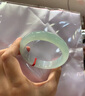 茶園翠【云瑤綴影】緬甸高冰種翡翠玉手鐲子女款冰飄花正品貴妃真玉處理 【云瑤綴影】翡翠手鐲 58-59mm【贈精美禮品+高檔禮盒】 曬單實(shí)拍圖