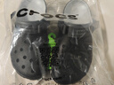 crocs卡駱馳檀健次同款經(jīng)典獵豹洞洞鞋輕便舒適百搭洞洞鞋|211287 黑色-001 41 /42(260mm) 曬單實(shí)拍圖