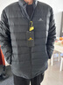 拓路者立領(lǐng)羽絨服男秋季新款定制輕薄90絨戶(hù)外保暖沖鋒衣內膽外套寬松女 黑色 L 曬單實(shí)拍圖