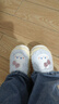 【全網(wǎng)爆款】?jì)和尥闲信ㄍ蓯?ài)秋冬季家用新款厚底保暖寶寶 天藍兔子拖鞋 36-37  (適合35/36腳穿) 曬單實(shí)拍圖