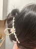 媞陌滴油花朵發(fā)夾女大號后腦勺盤(pán)發(fā)抓夾優(yōu)雅氣質(zhì)鯊魚(yú)夾子頭飾發(fā)卡520 A409-1水滴花朵抓夾B07-103 曬單實(shí)拍圖