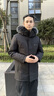 BG GLAMURB輕奢品牌羽絨服男士派克服外套中長(cháng)款狐貍毛高端三合一內膽冬裝 黑色 L (50) 曬單實(shí)拍圖