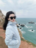 迪卡儂戶(hù)外女秋冬防風(fēng)防水夾克風(fēng)衣MH150白-5114382 曬單實(shí)拍圖