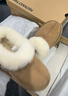 UGG【雙11搶先購】秋季新款女士厚底懶人毛毛鞋 1166733CHE|栗色39 曬單實拍圖