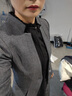 晨芙職業(yè)西裝套裝女商務(wù)OL工裝西服外套酒店經(jīng)理領(lǐng)班餐廳美容師工作服 灰色西裝+西褲 S 建議80-90斤 曬單實(shí)拍圖
