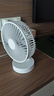 Hulker 大扇面桌面小風(fēng)扇USB可充電臺式辦公室學(xué)生宿舍床頭大風(fēng)力便攜電風(fēng)扇 升級七葉羽靜音風(fēng)扇 【6寸充電款】1800毫安時(shí) 曬單實(shí)拍圖