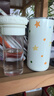BABLOV花伴森玻璃不銹鋼雙內膽保溫杯學(xué)生節日禮物高顏值吸管桌面杯子 奶白甜心550ml 曬單實(shí)拍圖