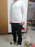京東京造【10A抗菌T】長(cháng)袖t恤男衛衣打底衫衣服白小T男裝 白色 M 曬單實(shí)拍圖