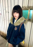 趣米樂(lè )美式高街毛領(lǐng)連帽衛衣女秋冬季新款慵懶風(fēng)帽衫外套寬松開(kāi)衫上衣服 藏青色【常規款】 L 曬單實(shí)拍圖