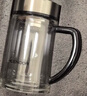 希諾抗菌玻璃杯雙層高檔辦公水杯男2025新款帶手柄泡茶杯子X(jué)N-9005KT 曬單實(shí)拍圖