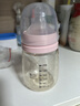 新貝適配吸奶器配件原裝奶嘴奶瓶配套寬口徑小號0-3個月硅膠奶嘴 S 粉色磨砂奶嘴含罩S號 曬單實拍圖