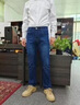 羅蒙男士牛仔褲2025秋季新款休閑厚款彈力直筒褲寬松爸爸款中年長(cháng)褲子 20520/A07B藍色 32 曬單實(shí)拍圖