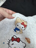 燦圖韓版慵懶連帽衛衣女秋冬季寬松潮流hellokitty印花上衣情侶打底衫 白灰色 M 【建議80-100斤】 曬單實(shí)拍圖
