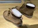 Dickies馬丁靴男靴2025秋冬季新款厚底增高靴子男工裝鞋高幫百搭英倫短靴 黃棕 41 曬單實(shí)拍圖