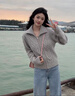 妃?，幮蓍e褲女裝套裝2025秋冬新款韓版時尚減齡氣質(zhì)顯瘦闊腿牛仔褲子 灰色開衫+牛仔褲子 M 曬單實拍圖