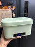 德?tīng)q無(wú)線(xiàn)充電加熱飯盒不插電大容量304不銹鋼內膽保溫便當飯盒學(xué)生上班族車(chē)載戶(hù)外1.5L自熱熱飯神器 1.5L 【清新綠】免注水免插電雙格304防漏內膽 曬單實(shí)拍圖