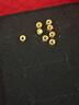 沃爾金足金999黃金錢(qián)幣藏線(xiàn)珠隔片通孔DIY隔珠轉運珠手鏈小金珠子小配件 0.8g-3mm藏線(xiàn)珠-約8顆 曬單實(shí)拍圖