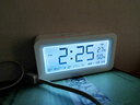 得力（deli）兒童節禮物充電電子鬧鐘背光家用學(xué)生兒童溫濕度計床頭鐘開(kāi)學(xué)升學(xué)必備白 LE103A開(kāi)學(xué)必備禮物 曬單實(shí)拍圖
