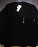 優(yōu)衣庫合作款男裝女裝寬松衛衣長(cháng)袖運動(dòng)衫休閑上衣秋冬新款481040 09 黑色 L /175/100A 曬單實(shí)拍圖