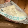 卡駱馳crocs洞洞鞋貝雅卡駱班輕便耐磨一腳蹬休閑鞋|205089 冬日白/彩色-1LI 37 /38(230mm) 曬單實(shí)拍圖